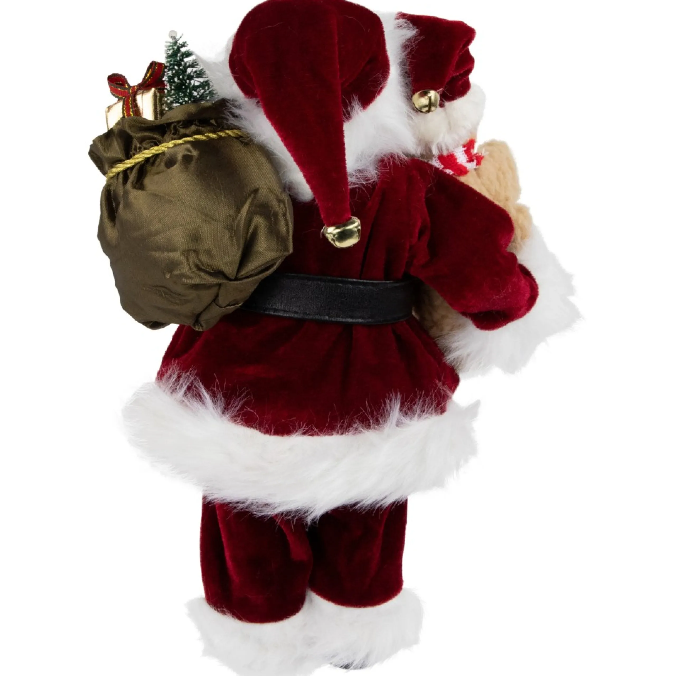 Santa Figures*Northlight 12" Traditional Santa Claus Christmas Figure With Teddy Bear And Gift Bag