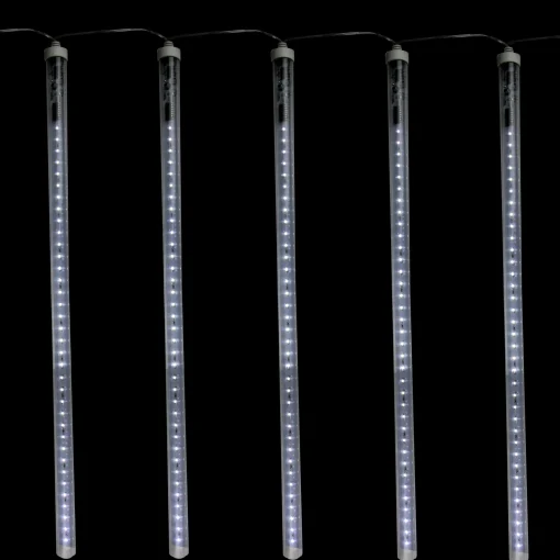 Northlight 5 Transparent Dripping Icicle Snowfall Christmas Light Tubes - 13.25 Ft Clear Wire