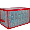 Northlight Ornament Storage>20.5" Transparent Zip Up Christmas Storage Box- Holds 112 Ornaments