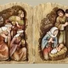 Nativities*Roman 13.75" Vibrantly Colored Joseph Nativity Scene Folding Log Tabletop