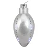 Hofert 64 Warm White Led Silver Falling Ornament Christmas Lights - Clear Wire