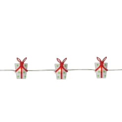 Northlight 20 Warm White Led Wrapped Christmas Presents Fairy Lights - 6 Ft Silver Wire