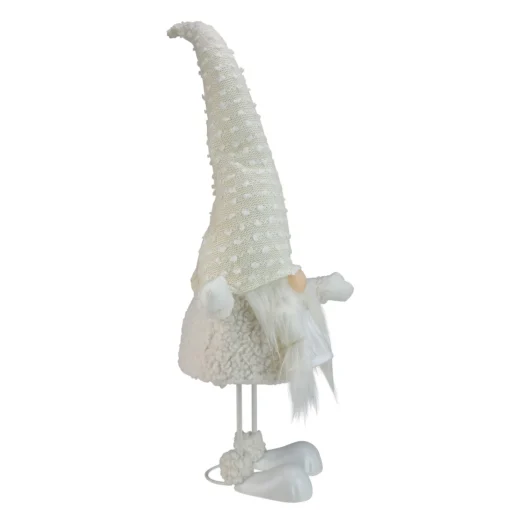 Gnomes*Northlight 24.5" White And Beige Sparkling Serena Christmas Gnome