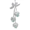 Kurt Adler Pine Cones>10.5" White And Blue Embellished With Glitter Dangling Pinecone Christmas Ornament