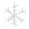 Window Decorations*Northlight 13" White And Clear Led Lighted Snowflake Christmas Window Silhouette Decoration