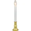 Northlight 9" White And Gold C7 Light Christmas Candle Lamp With Timer