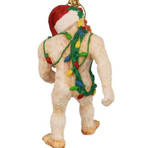 Outdoor Living and Style Snowmen>3" White And Red Abominable Snowman Yeti Christmas Ornament