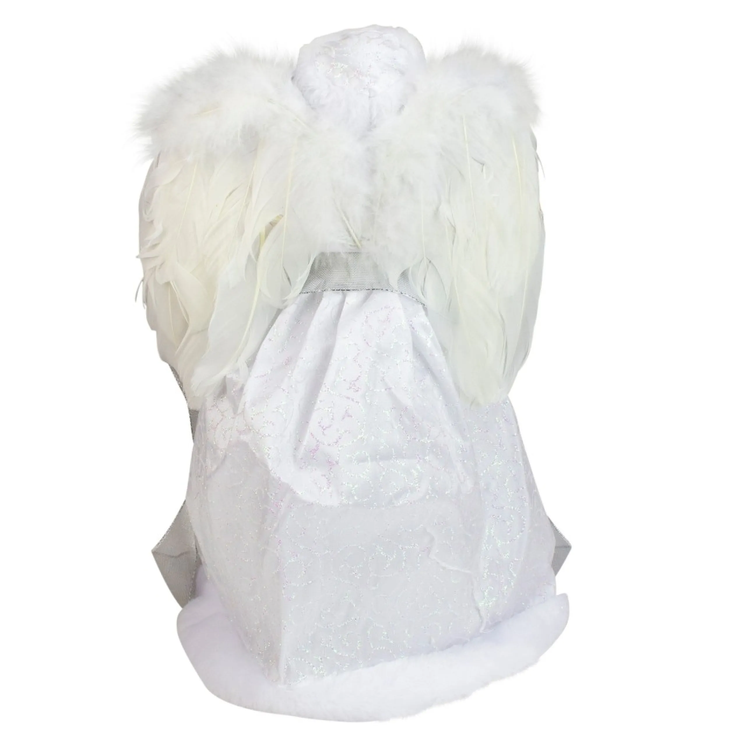 Angel Tree Toppers*Roman 14" White Angel In A Sparkly Dress Christmas Tree Topper- Unlit