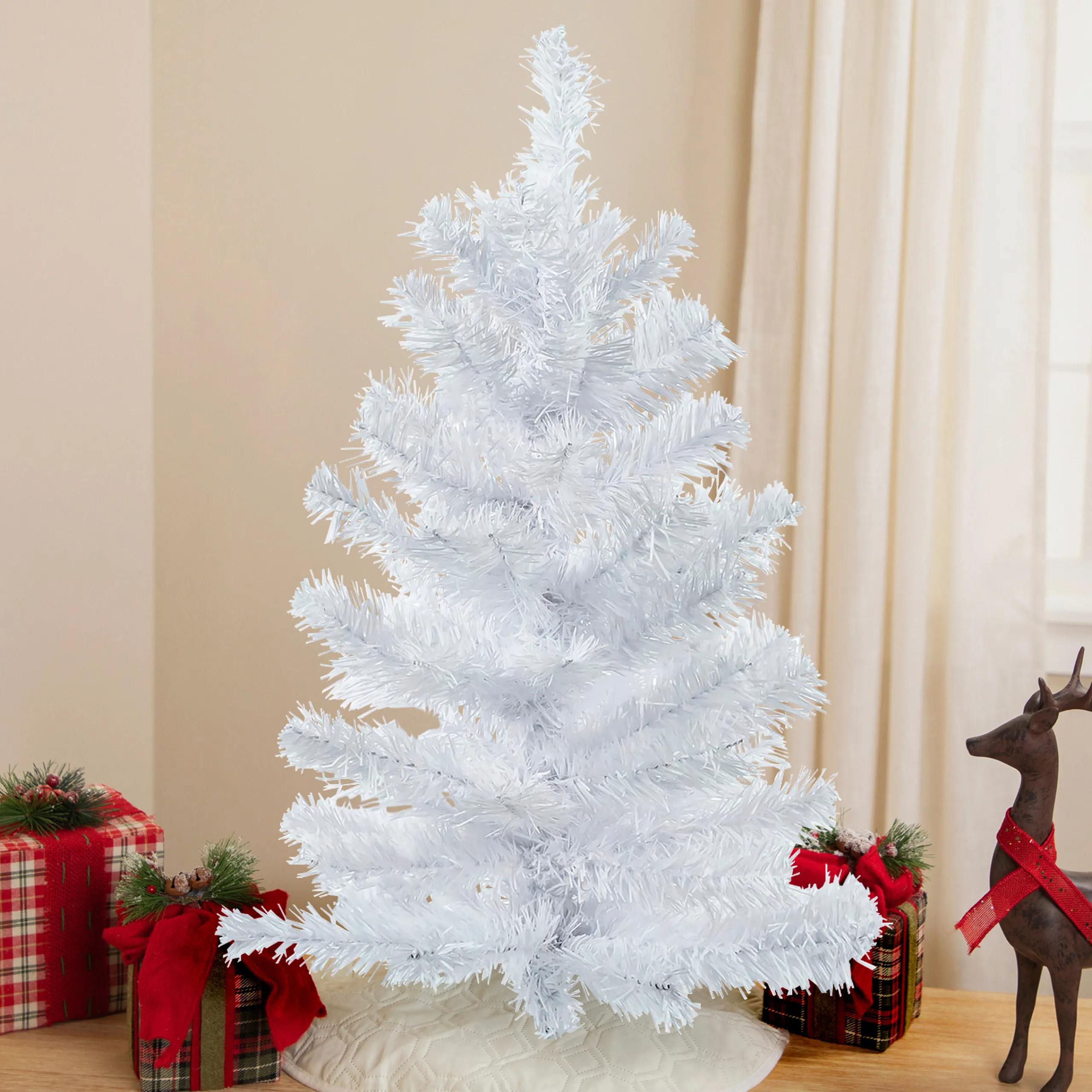 Northlight 2.5 Feet Tall And Smaller>24" White Balsam Pine Mini Artificial Christmas Tree - Unlit