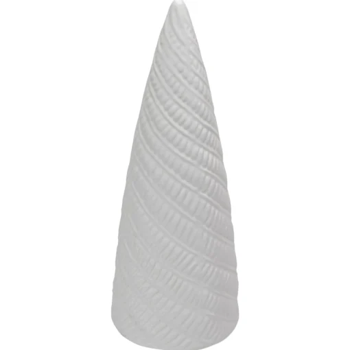 Table Top Pieces*Northlight 10" White Ceramic Cone Tree Christmas Decoration