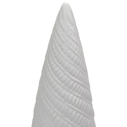 Table Top Pieces*Northlight 10" White Ceramic Cone Tree Christmas Decoration