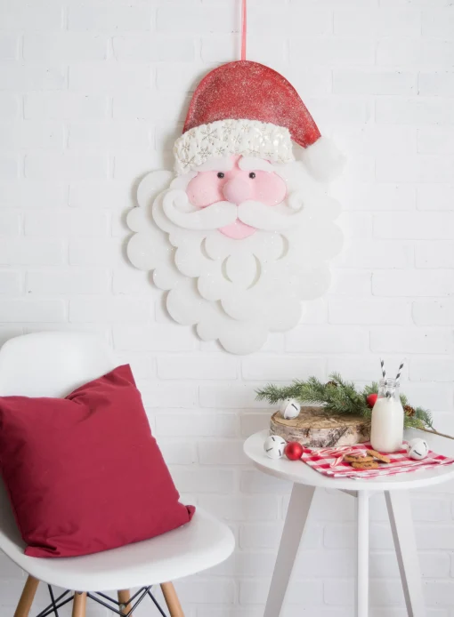 Contemporary Home Living Santa Claus>27.5'' White Christmas Hanging Santa Figurine With Red Hat