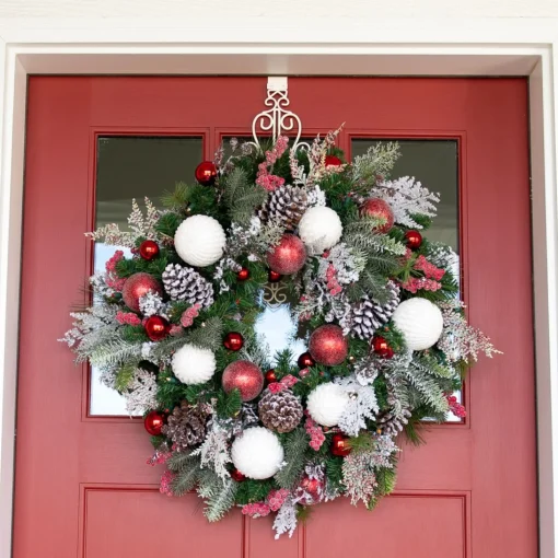 Wreath Accessories*Village Lighting Co. 19.5" White Decorative Adjustable Wreath Hanger