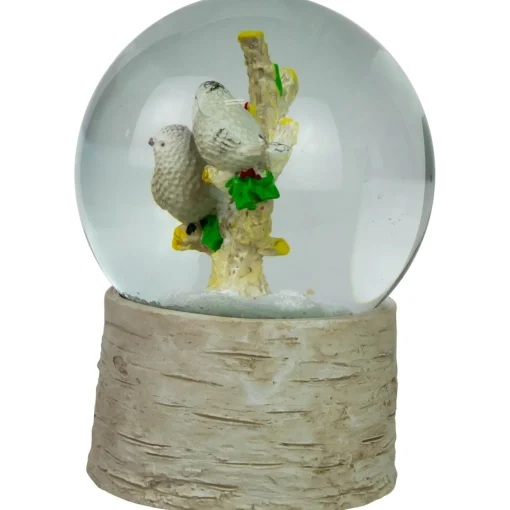 Snow Globes*Northlight 5" White Doves On A Branch Musical Christmas Snow Globe