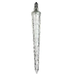 HUB 7" White Dripping Led Icicle Christmas Light Bulb