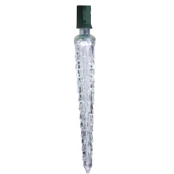HUB 7" White Dripping Led Icicle Christmas Light Bulb