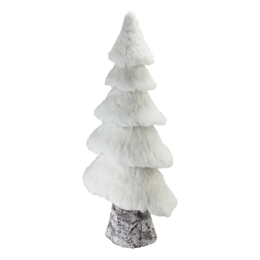Table Top Pieces*Northlight 20.5" White Faux Fur Birch Tree Christmas Decoration