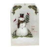 Advent Calendars*Roman 11.75" White Hanging Snowman And Cardinal Advent Christmas Calendar