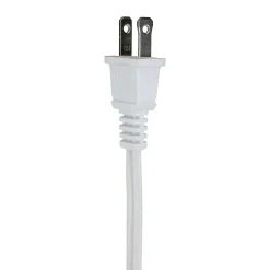 Northlight 15' White Indoor Extension Power Cord With 3-Outlets And Safety Lock