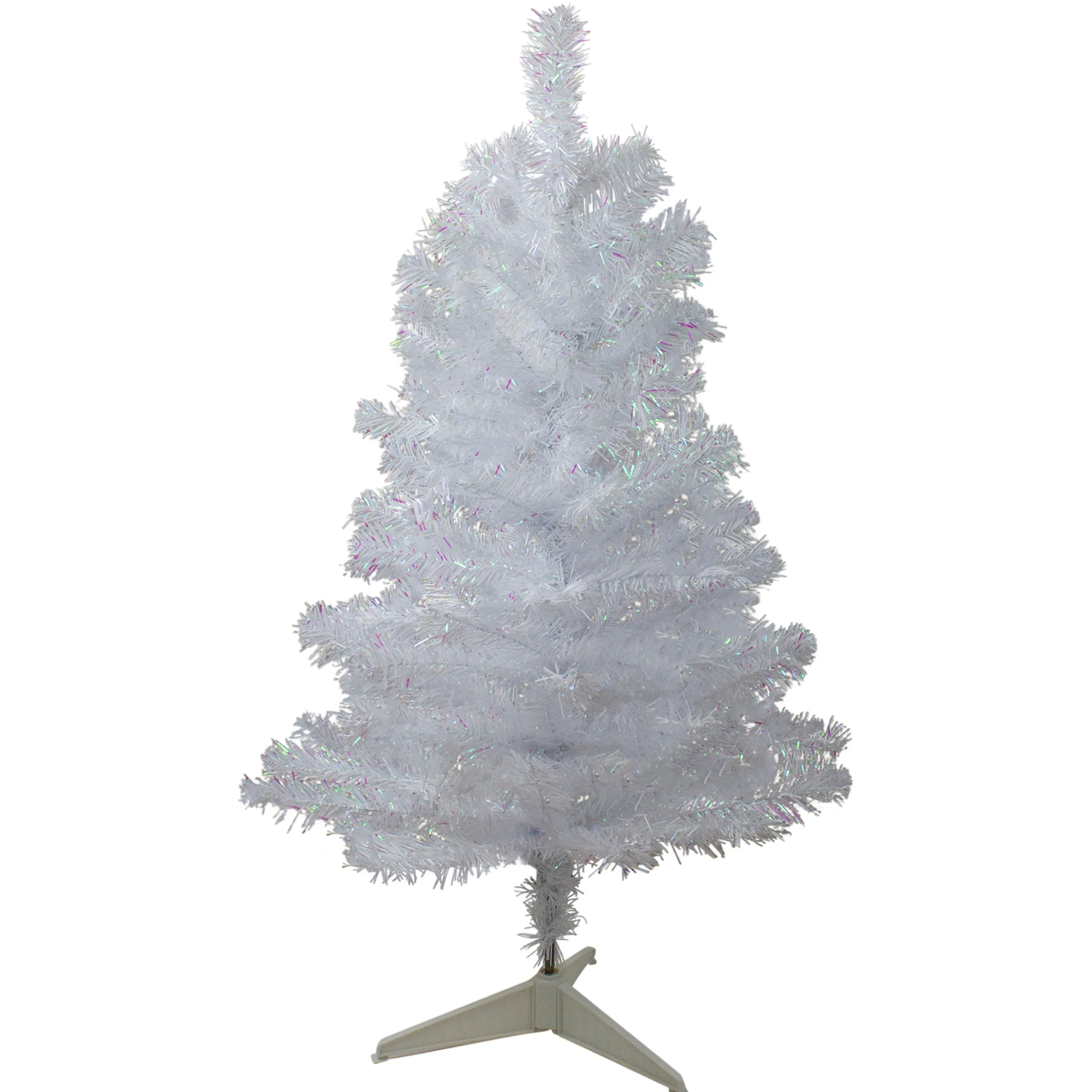 Northlight 2.5 Feet Tall And Smaller>3' White Iridescent Pine Artificial Christmas Tree - Unlit