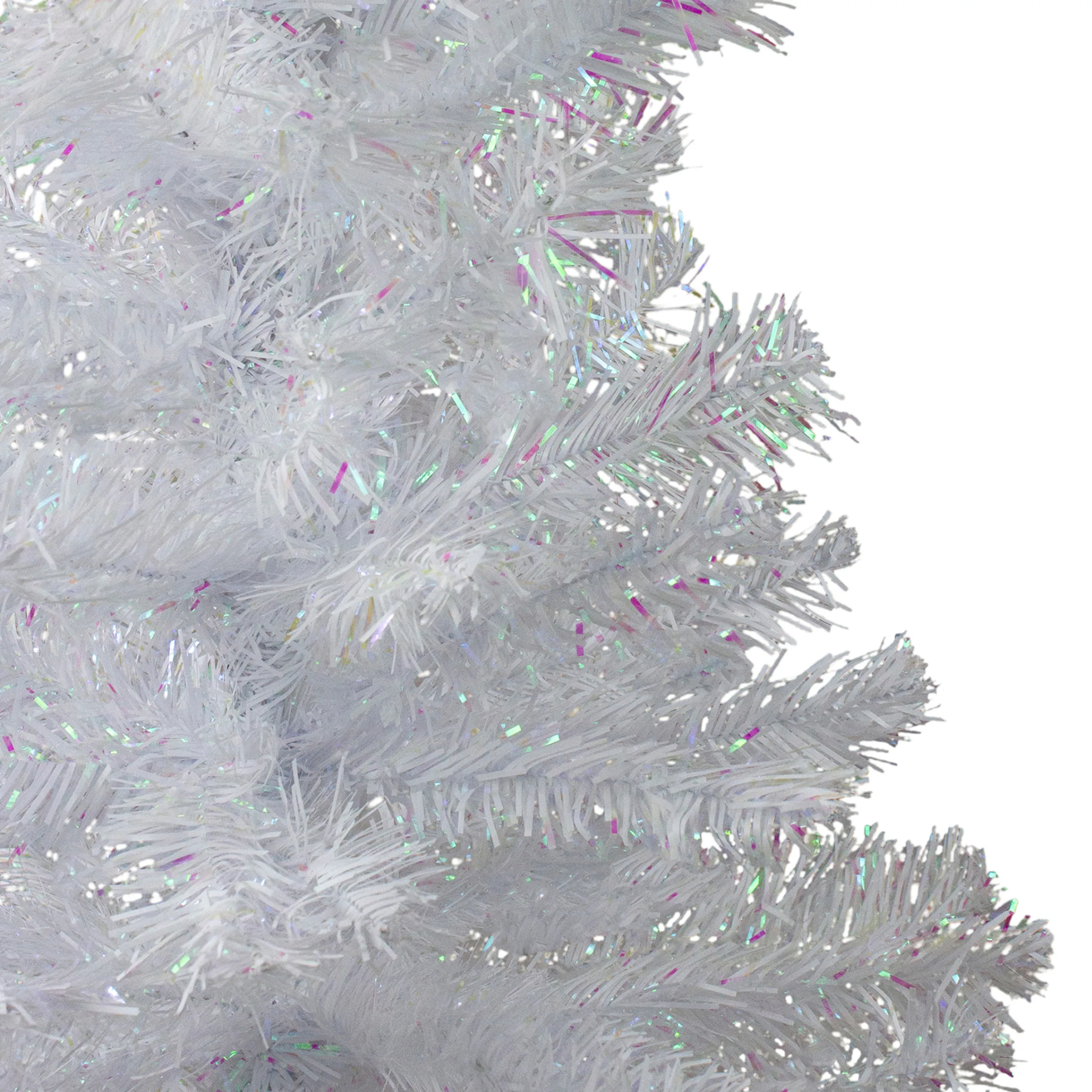 Northlight 2.5 Feet Tall And Smaller>3' White Iridescent Pine Artificial Christmas Tree - Unlit