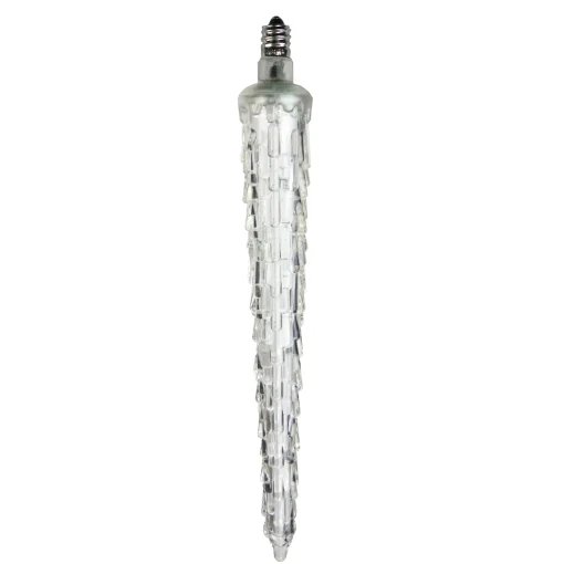 HUB 7" White Led C7 Commercial Icicle Christmas Light Bulb