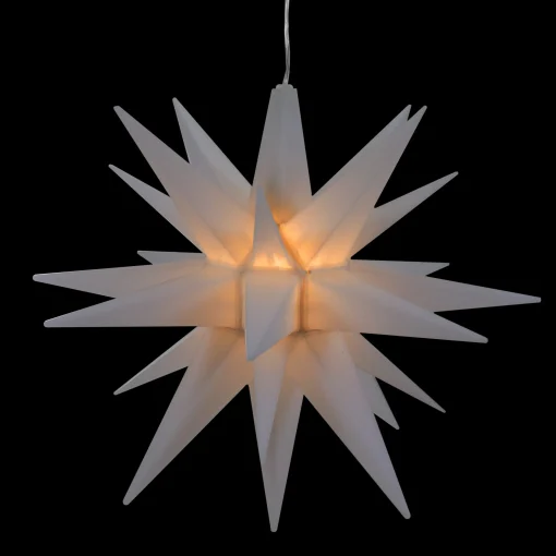 Northlight 12" White Led Lighted Moravian Star Christmas Decoration