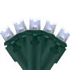 Northlight 100 White Led Wide Angle Christmas Lights - 33 Ft Green Wire
