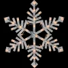Window Decorations*Northlight 15.5" White Lighted Snowflake Christmas Outdoor Window Silhouette