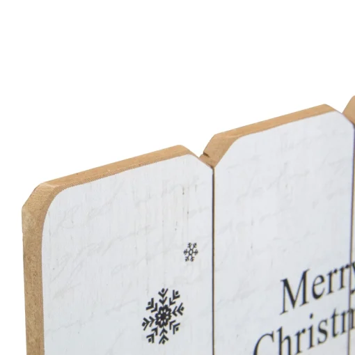Signs & Plaques*Northlight 16" White Merry Christmas Post Card Winter Scene Wooden Wall Sign