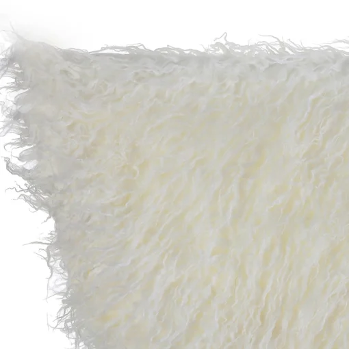 50 Inch And Larger*Contemporary Home Living 64" White Plush Round Christmas Tree Skirt