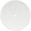 48 Inch And Smaller*Dyno 48" White Plush Solid Round Christmas Tree Skirt