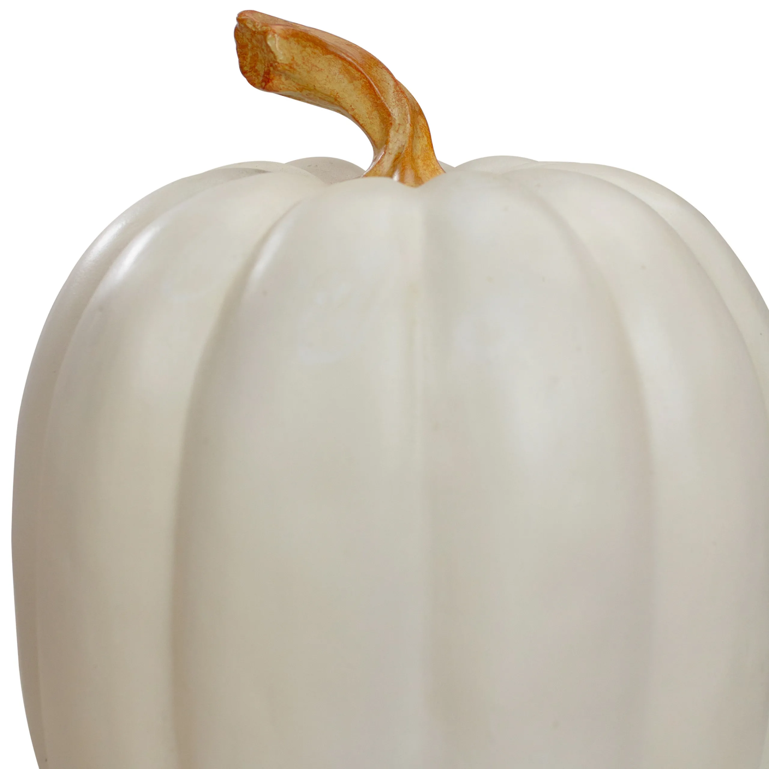 Northlight 8" White Pumpkin Autumn Harvest Tabletop Decoration