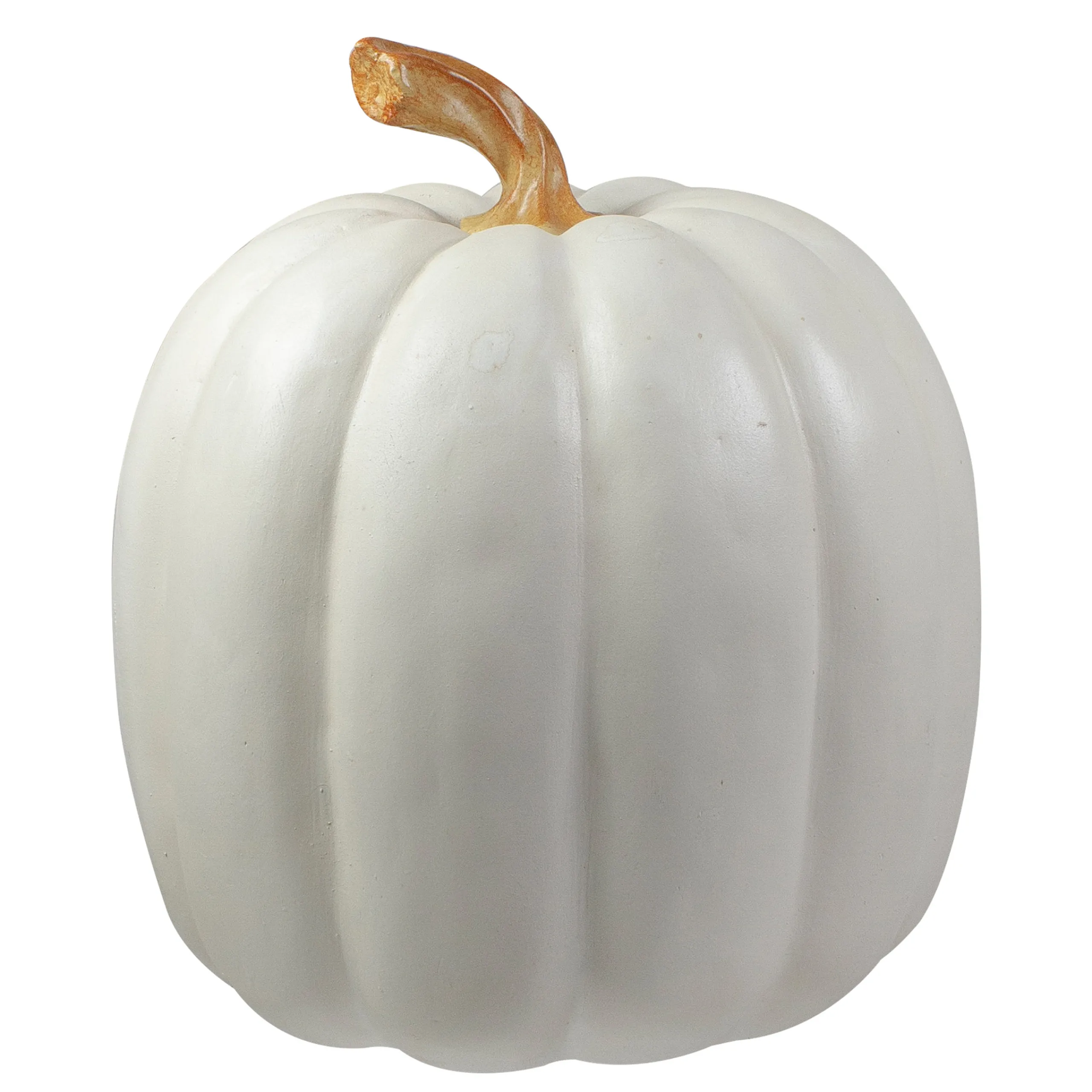 Northlight 8" White Pumpkin Autumn Harvest Tabletop Decoration