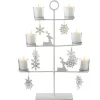 Candles & Holders*Midwest 20.5" White Reindeer And Snowflakes Votive Candle Holder Tabletop Tree