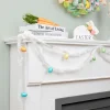 Northlight 25' White Spring Tinsel Garland With Easter Eggs - Unlit
