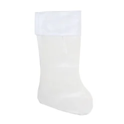 Stockings*Northlight 18" White Traditional Hanging Christmas Stocking