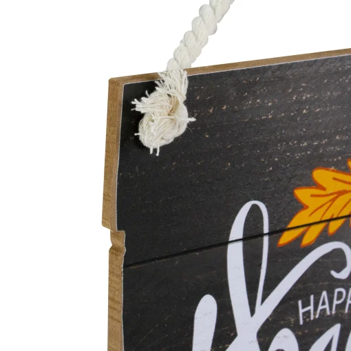 Northlight 15" Wooden 'Happy Thanksgiving' Hanging Wall Sign
