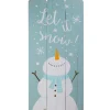 Signs & Plaques*Northlight 24" Wooden 'Let It Snow' Snowman Hanging Christmas Wall Sign