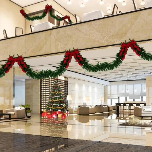 Unlit Garland*Northlight 50' X 14" Balsam Pine Artificial Christmas Garland, Unlit