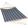 The Hamptons Collection 82" X 55" Blue And Red Striped Quilted Hammock