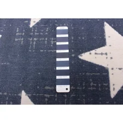 Chaudhary Living 5.25' X 7.5' Blue And White Americana Stars Rectangular Area Throw Rug