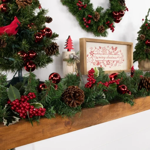 Unlit Garland*Northlight 9' X 10" Canadian Pine Artificial Christmas Garland, Unlit