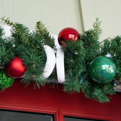 Wreath Accessories*Village Lighting Co. 9" X 26" Cotton White Single Door Garland Christmas Hanger