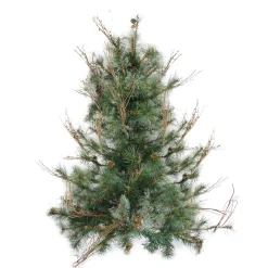 Northlight 3 And 3.5 Feet Tall>3' X 28" Country Mixed Pine Artificial Christmas Wall Or Door Tree - Unlit