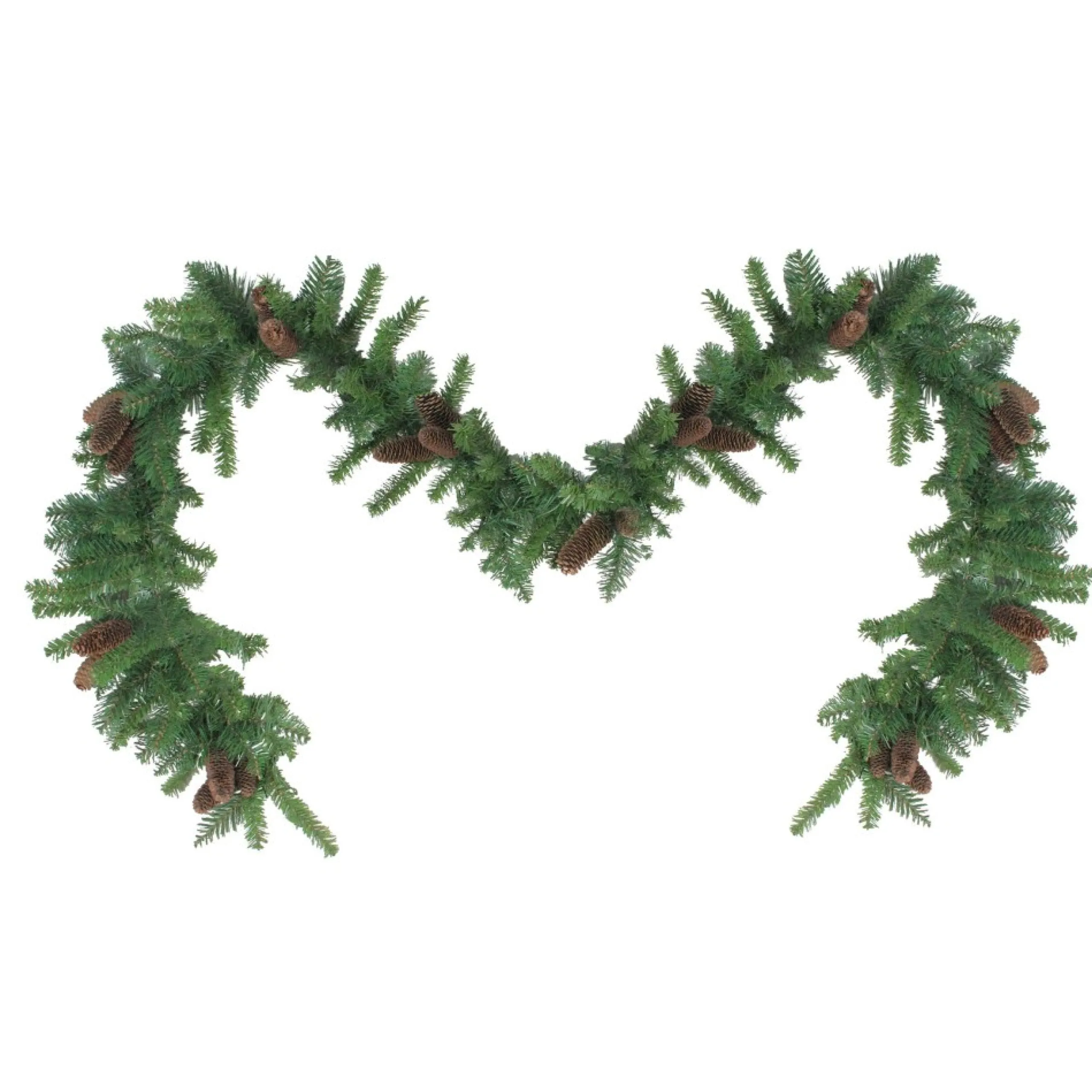 Unlit Garland*Northlight 9' X 14" Dakota Red Pine Artificial Christmas Garland - Unlit