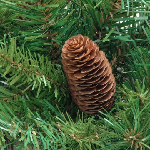 Unlit Garland*Northlight 9' X 16" Dakota Red Pine Cones Artificial Christmas Garland, Unlit