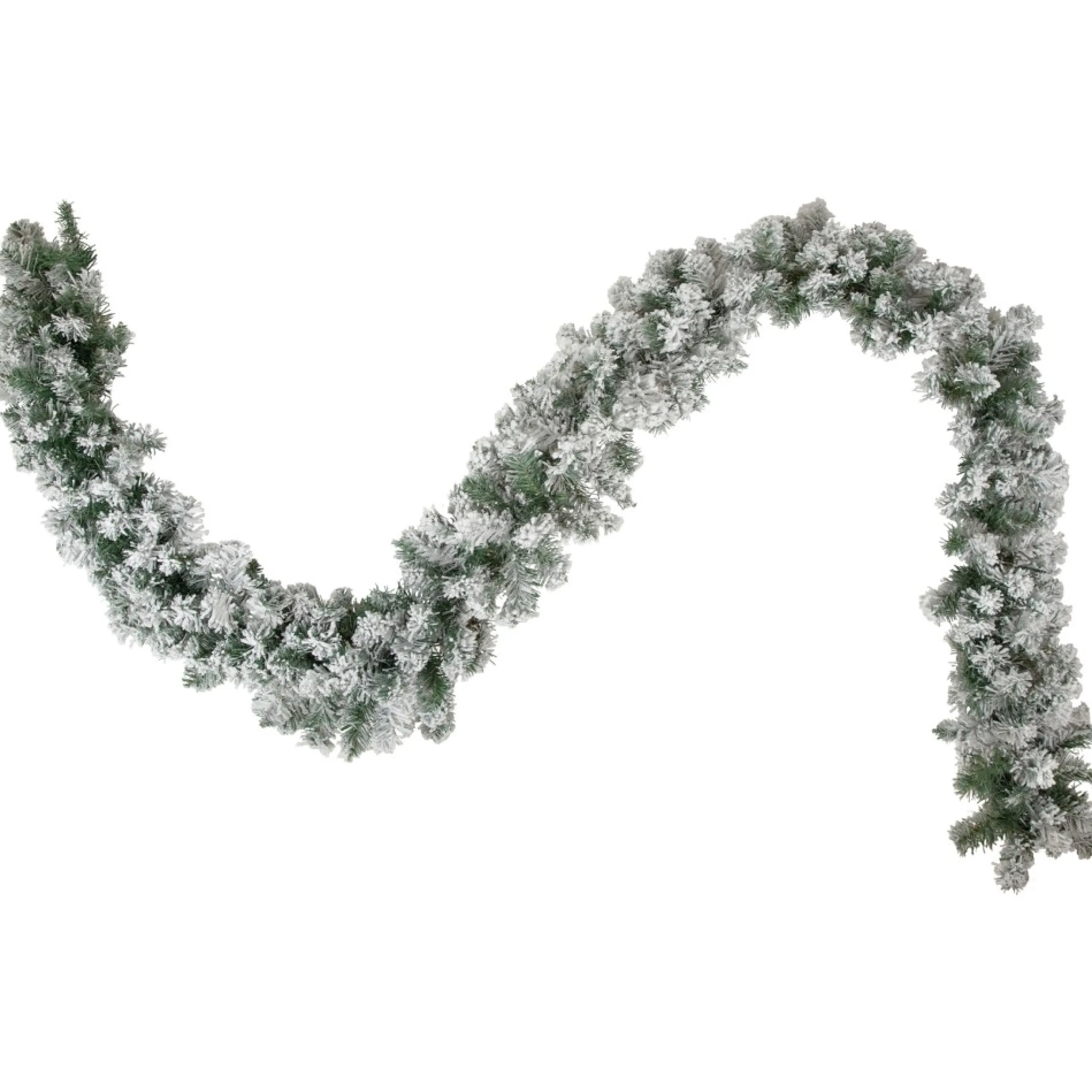 Frosted, Flocked, Iced Garland*Northlight 9' X 10" Flocked Madison Pine Artificial Christmas Garland, Unlit