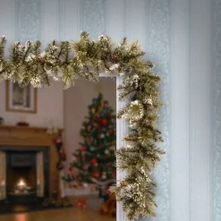 Frosted, Flocked, Iced Garland*National Tree Company 6' X 10