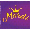 Showdown Displays 7' X 8' Gold And Purple Mural Crown Split Car Garage Banner Door